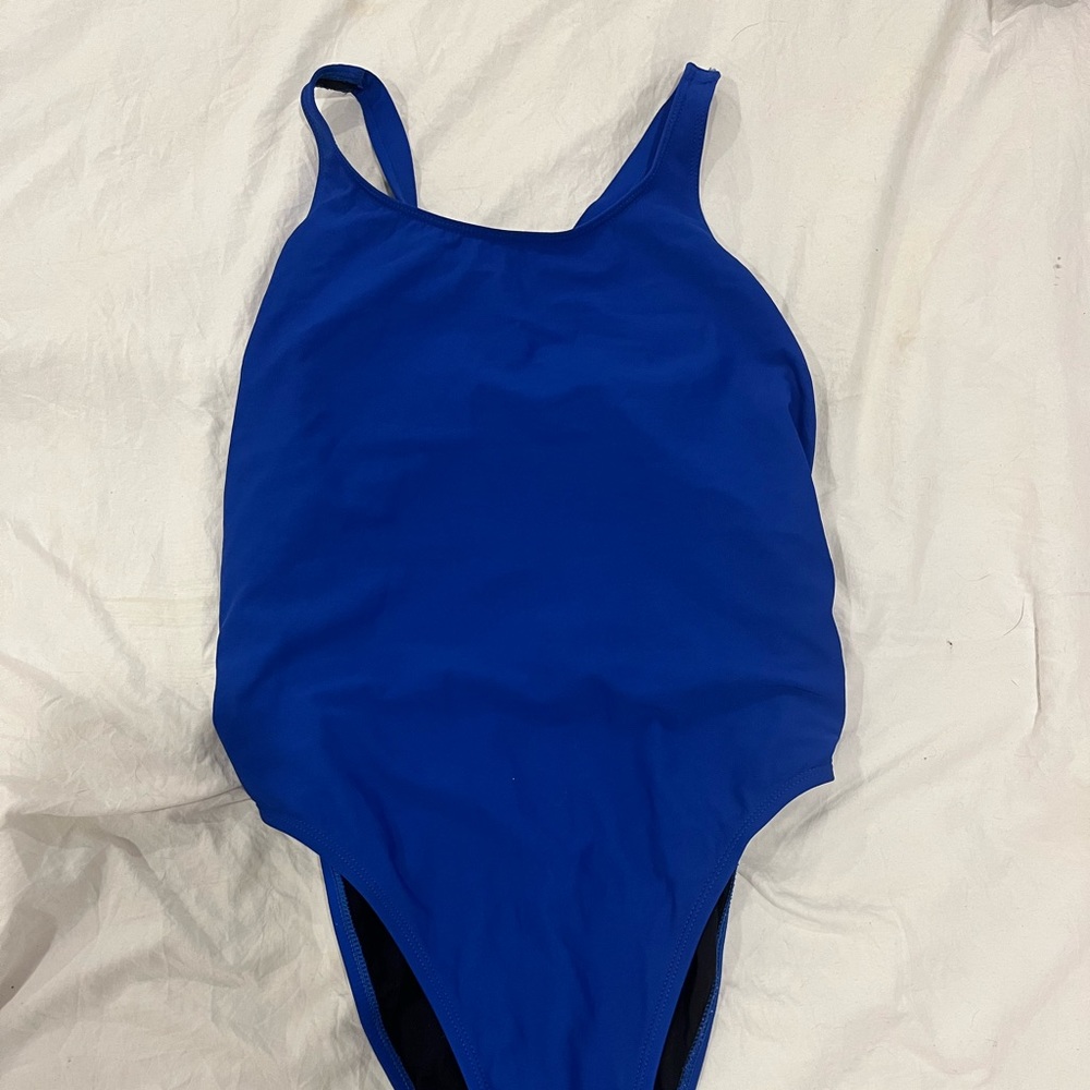 Blueberry blue Jolyn one peice tanya low coverage size 34